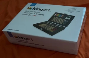KINGART Künstler Skizzieren & Zeichnen REISEN Set FARBE Pastell BLEISTIFT SET 30 mit ETUI - Bild 1 von 2