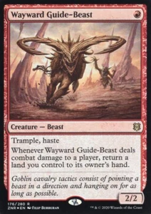 WAYWARD GUIDE-BEAST FOIL RED ZENDIKAR RISING MTG MAGIC NM (yourdeckbuilder) - Picture 1 of 1
