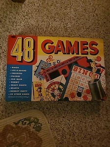 VINTAGE WHITMAN 48 GAMES COMBINATION GAME BOX 1973 - Picture 1 of 21