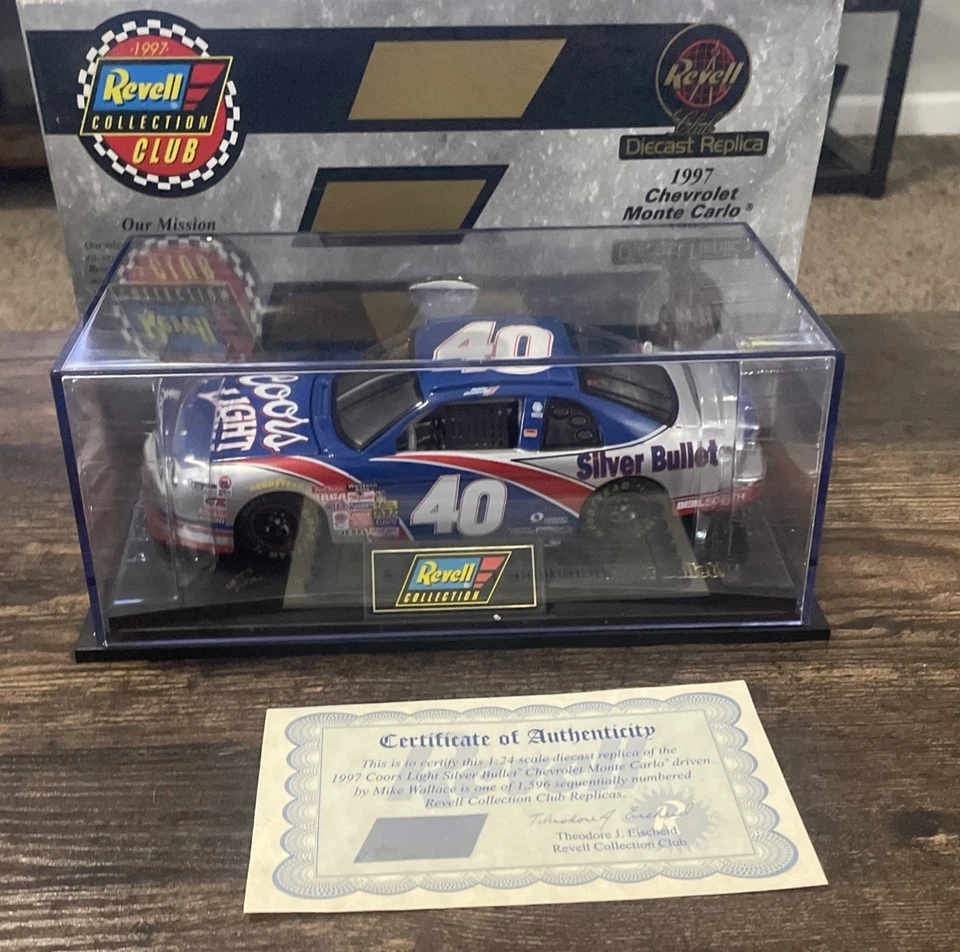 1997 Revell Collection Club 1/24 Diecast Car #40 NASCAR Monte Carlo Mike Wallace - Image 1 of 4