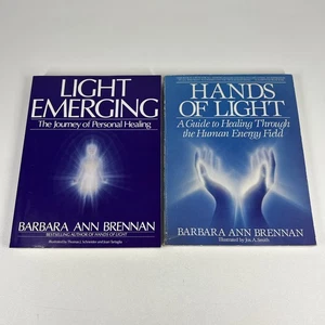 Barbara Ann Brennan Healing Book Lot 2 Hands of Light Emerging PB New Age Aura - Imagen 1 de 23