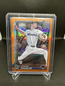 Topps 2025 cromo Adam Mazur naranja/25 - Imagen 1 de 2