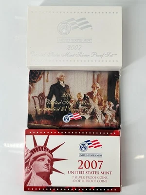 2007 United States Mint Silver Proof Set Original Box - Image 1 of 3