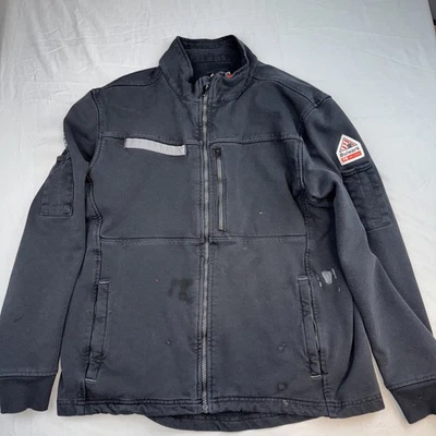 Bulwark FR CAT 2 NFPA 2112 Flame Resistant Long Sleeve Protective Jacket Zip Lar - Image 1 of 4