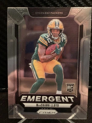 MarShawn Lloyd Rookie Card Emergent 2024 Prizm #18 Packers RC - Image 1 of 4