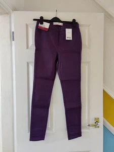 Ladies Purple Mid Rise Leggings From Next Size 10R - Picture 1 of 7