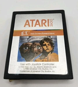 E.T. The Extra-Terrestrial (Atari 2600, 1982) Cart Only Tested Rare Mint Retro  - Bild 1 von 6