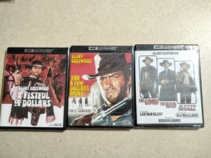 NEW Dollars Trilogy 4K Ultra HD Fistful/For A Few More/ Good The Bad & The Ugly - Picture 1 of 7
