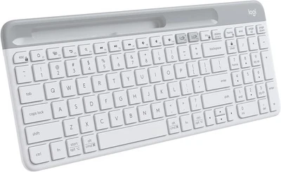 LOGITECH MULTI-DEVICE SLIM WIRELESS KEYBOARD - PALE GRAY - Image 1 of 4