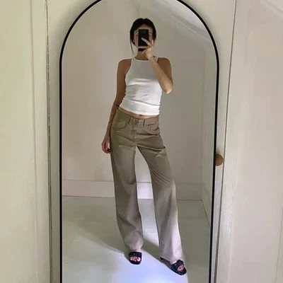 Pantalones Zucca Travail pierna recta caqui talla 1 Foto 1 de 4