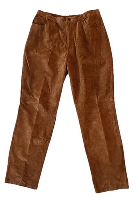 Pantalones Chadwicks Gamuza Forrados Años 90 Y2K Vaquera Occidental Rodeo Boho Marrón Mujeres Talla 14 Foto 1 de 4