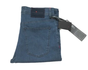 Kiton Napoli $1,480 NWT Blue 5 Pocket Button Fly Stretch Cotton Jeans 34 US - Picture 1 of 9