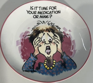 Finkstrom for Centrum Your Medication or Mine? Porcelain Collector's Plate 6.25" - Picture 1 of 5
