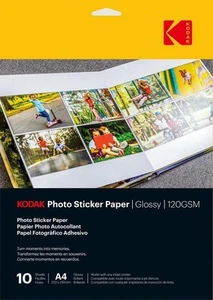 100 Sheets Kodak Photo Sticker Paper Glossy 120GSM A4 - Picture 1 of 1