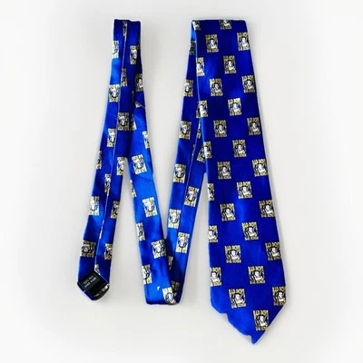 VTG Bad Boys Bail Bonds Tie Bad Boy AOP Blue 100% Silk New Classic Neck Tie - Image 1 of 4
