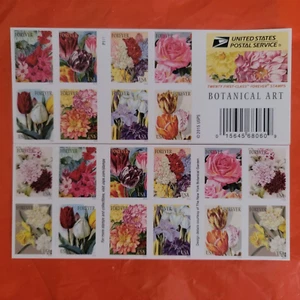 20 Botanical Art Scott #5042-5051 Beautiful Flower Bloom USPS Forever Stamps - Picture 1 of 5
