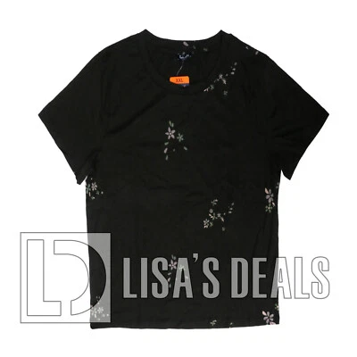 Nueva CAMISETA MUJER ESPLÉNDIDA CUELLO REDONDO MANGA CORTA OLIVA FLORAL XXL Foto 1 de 3