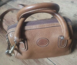 Vintage Harrods Leather Handbag Small - Picture 1 of 4