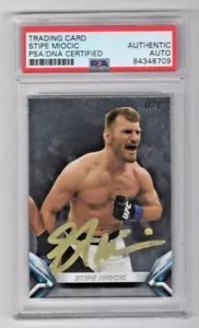 2018 Topps Chrome UFC Stipe Miocic Signed Auto Trading Card #UFCK-SM PSA/DNA - Picture 1 of 1