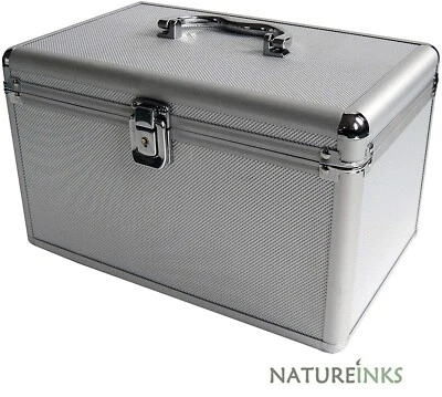 1 Mediarange Aluminium 200 CD DVD DJ storage Flight case numbered sleeves BOX75 - Image 1 of 4
