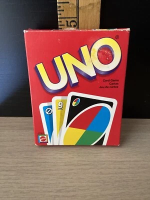 UNO Classic Card Game Matching Colors Numbers NEW Mattel Broken Seal complete - Image 1 of 4