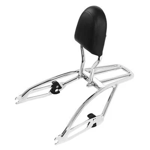 Sissy Bar Luggage Rack Backrest Pad Fit For Harley Street XG500 750 15-22 16 17 - Picture 1 of 6