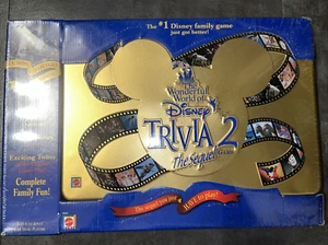 Vtg NEW SEALED Disney Trivia 2 The Sequel Game w/ Collectible Tin by Mattel NIP - Picture 1 of 8