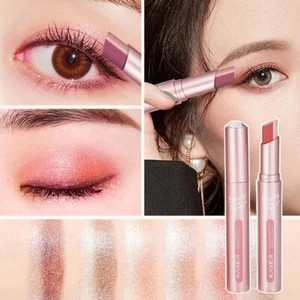 Double Color Gradient Eye Shadow Stick Eyeliner Matte Shimmer Lying Silkworm P и - Picture 1 of 29