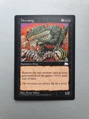 Necratog, MTG Weatherlight (1997) Uncommon Black Creature NM - Image 1 of 2
