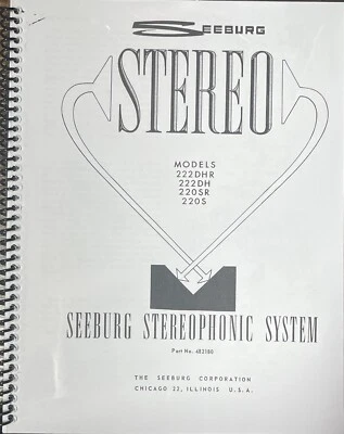 *NUEVO* GUÍA DE SISTEMA ESTEREOFÓNICO SEEBURG MODELOS 220 222 *ALTA CALIDAD* 16 PAGINAS Foto 1 de 2