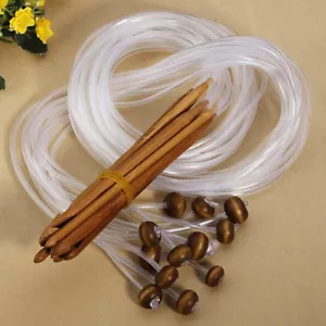 1.2m 48" 12 Different Size/Set Tunisian Carbonized Bamboo Needle Crochet Hook-qk - Picture 1 of 6