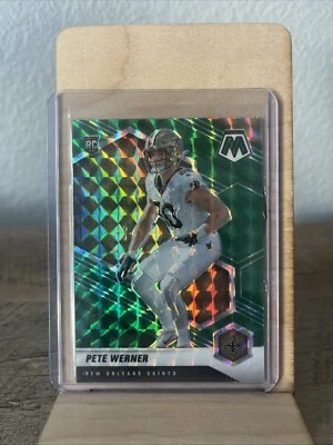 2021 Panini Mosaic Rookies Mosaic Green Prizm #367 Pete Werner (RC) - Image 1 of 2