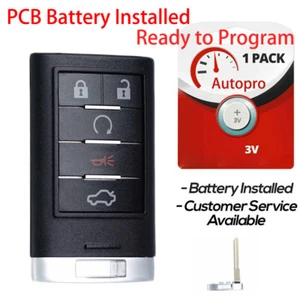 Replacement for Cadillac 2008-2011 STS 08~2014 CTS Coupe Remote Car Fob Pull Key - Picture 1 of 8