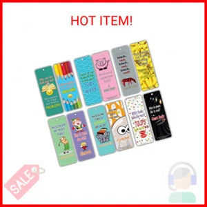 Fun Bookmarks for Kids (12 Pack)- Silly Jokes Series 1 Funny Hilarious Bookmarke - Picture 1 of 2