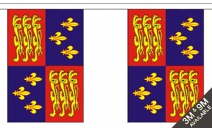 SIGLO 16 REALEZA TUDOR Elizabeth 1er Henry 8o 9 METROS BUNTING 30 BANDERAS bandera - Imagen 1 de 1