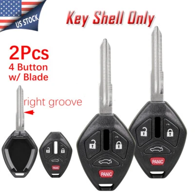 for 2008 2009 2010 2011 2012 2013 2014 2015 Mitsubishi Lancer Key Fob Case Shell - Image 1 of 4