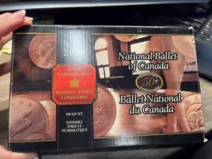 2001 Royal Canadian Mint Proof Set National Ballet Of Canada Edition - Foto 1 di 1