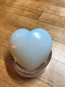Opalite Crystal Mineral Gemstone Artisan Hand Carved Heart Specimen 001 - Picture 1 of 7