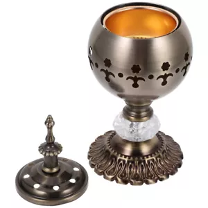 Incense Holder Incense Candle Holder Vintage Metal Candlestick - Picture 1 of 12