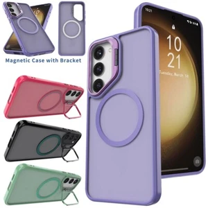 For Samsung Galaxy S23/Plus/Ultra 5G Rugged Magnetic Ring Case Kickstand Cover - Picture 1 of 46