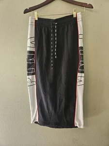 Victoria's Secret PINK Black White Jogger Sweat Pant Syle Skirt Medium - Picture 1 of 6