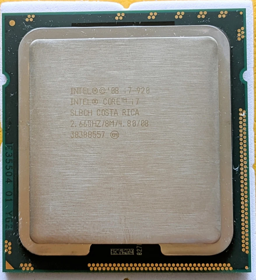 Processore CPU Intel Core i7-920 2,66 GHz 4.8Gt/s Socket 1366 8Mb SLBCH - Immagine 1 di 1