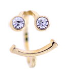 Gold / Silver Tone Crystal Eye Smiley Face / Heart Ring, Multiple Choices