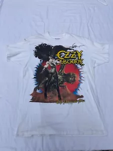 Vintage 1986 Ozzy Osbourne Ultimate Sin Tour T-Shirt Größe Large 50/50 Hergestellt in den USA - Bild 1 von 16