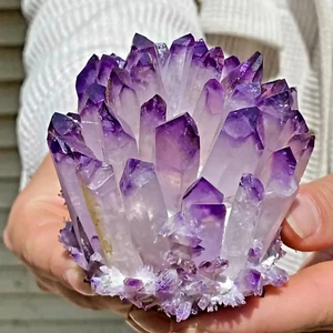 300g New Find purple Phantom Quartz Crystal Cluster Mineral Healing Crystal - Picture 1 of 3