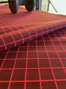 6.125 yd Maharam Bright Grid by Scholten & Baijings Raspberry Upholstery Fabric - Picture 1 of 12