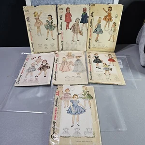 (X7) VTG Simplicity Sewing Patterns Size 5 ~ 2529,2578,3568,3757,4502,2933,3868 - Picture 1 of 8