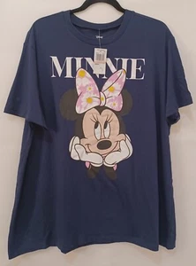 Disney Women's Minnie Mouse Navy Blue Shirt 2XL - Picture 1 of 3