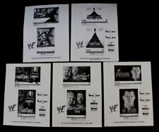 5 WWF Summerslam King of Ring Judgement Day Invasion Wrestling Ad Slick Poster