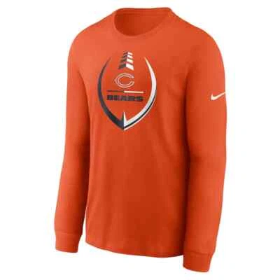 Chicago Bears 衬衫 Nike 长袖 Performance Dri-Fit 橙色 男式 M 全新 — 第 1/2 张图片